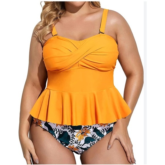 Daci Other - NWT Daci 2 piece plus size with tankini tummy control bottom. Size 20w.
